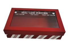 صندوق هدايا صلبة قابلة للتخصيص من قطعتين مع نافذة بي في سي