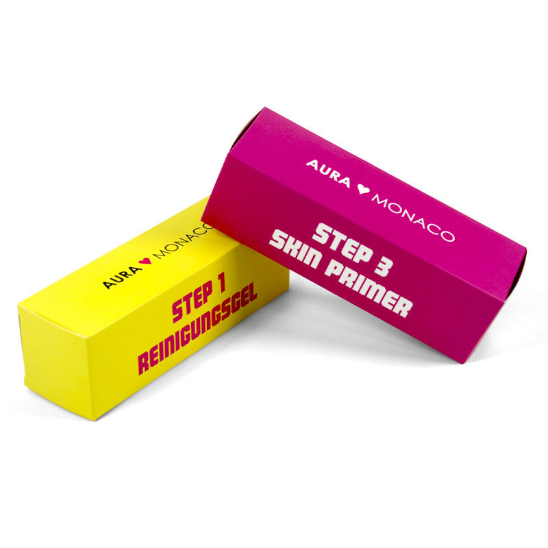 صناديق الهدايا التجميلية المطبوعة بالألوان لمنتجات العناية بالبشرة