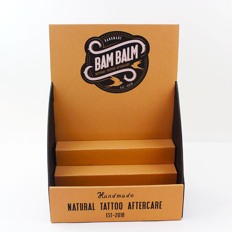 علبة عرض أرضية الورق الكرافت CDU الصغيرة والمتوسطة مع خيارات الطلب المخصصة