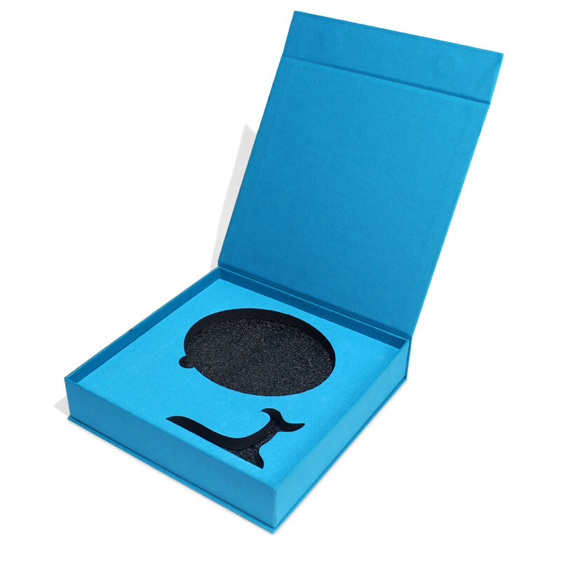 بيع بالجملة شعار مخصص EVA رغوة إدراج الورق المقوى المغناطيسي صندوق التعبئة والتغليف الهدية مع المواد المعاد تدويرها