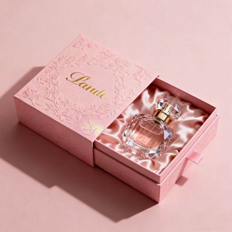 صندوق هدايا مخصص لاتجاهات الموضة مع طباعة بأربعة ألوان وطباعة فوق بنفسجية لتغليف مستحضرات التجميل الفاخرة