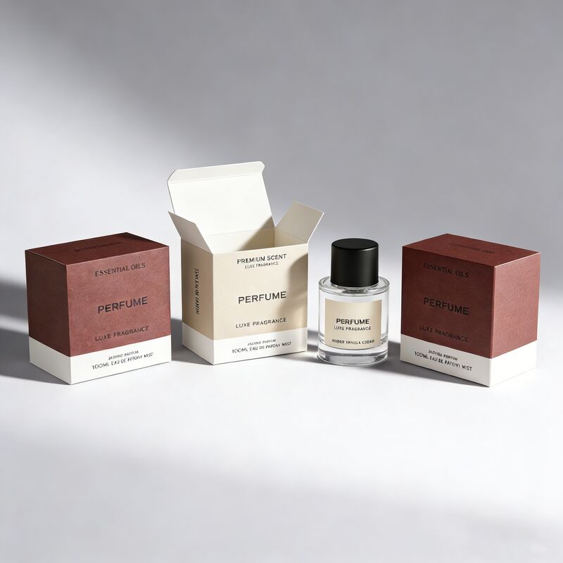 صندوق تغليف عطر منزلق مع طباعة شعار مخصص وطباعة بأربعة ألوان لصندوق هدايا العطور الفاخرة