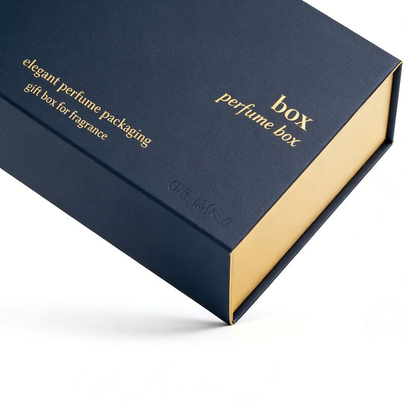 صندوق تغليف العطور المخصص مع إغلاق مغناطيسي وختم رقائق ذهبية لمجموعات الهدايا الفاخرة