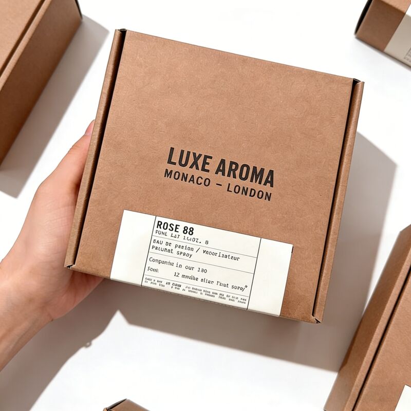 الصديق للبيئة عطر مطبوعة مخصصة عبوة التعبئة مع إدراج الداخلي للزجاجة 50ml بيع بالجملة