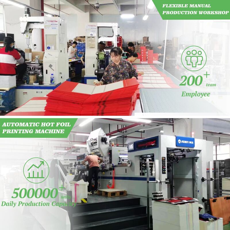 ورق بطاقة مزدوج القسمة V-Cut تصميم عطر صندوق التعبئة والتغليف مع 350,400gsm الورق الصلب والطباعة بأربعة ألوان، الطابع الساخن، الأشعة فوق البنفسجية